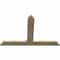 Ekena Millwork Portland Rough Sawn Timber Gable Bracket, Douglas Fir, 60"W x 40"H x 2"D x 6"F, 16/12 Pitch GBW060X40X0206POR00RDF - alternate 3